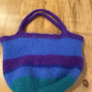 Felted wool handbag